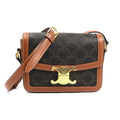 CELINE Triomphe Teen Shoulder Bag, Brown, 188882BZ4.04LU, Women's