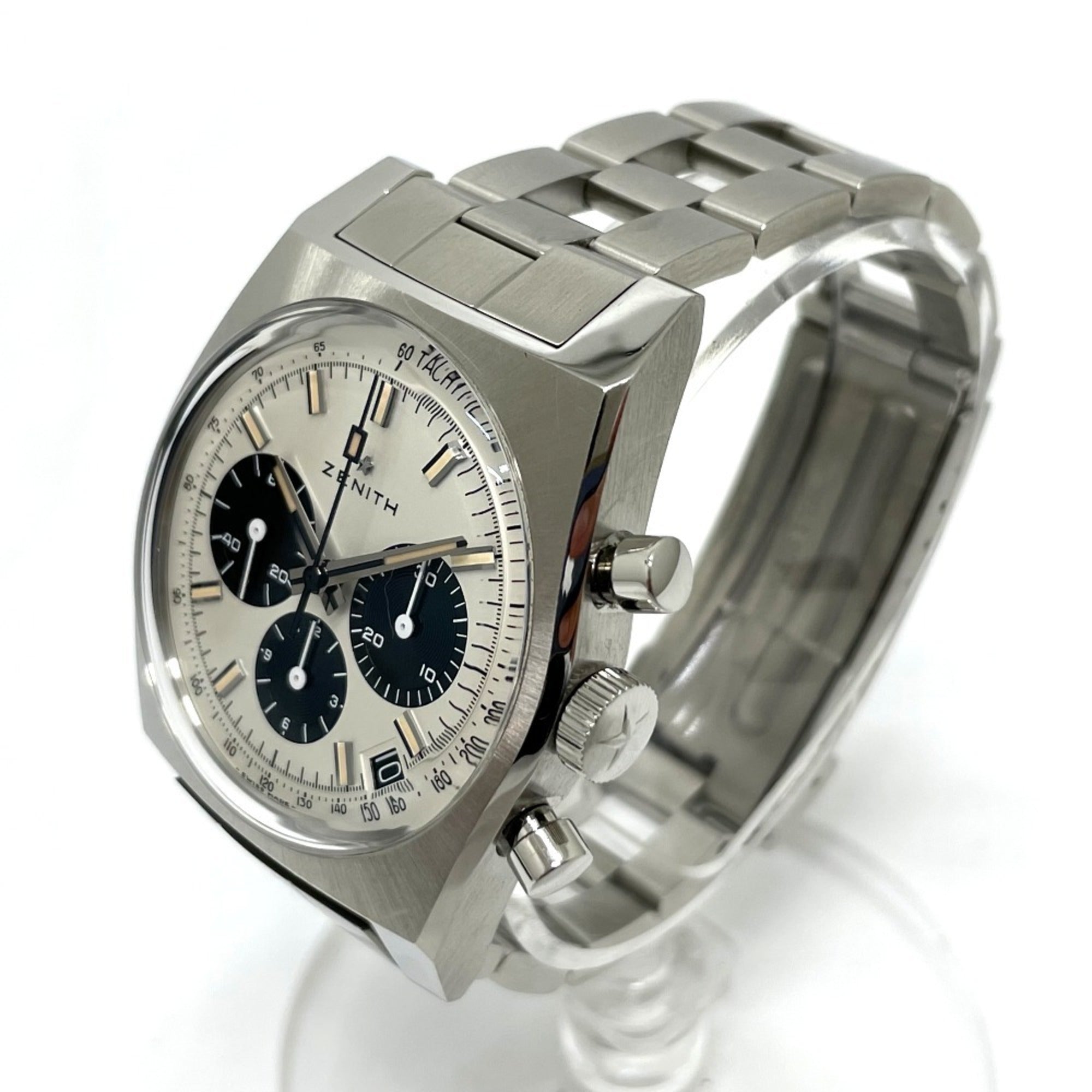 ZENITH 3.L384.400 Lupin the Third 2nd Edition Japan Limited 200 Pieces Revival A384 Chronomaster Watch Stainless Steel Men's Silver — Like New