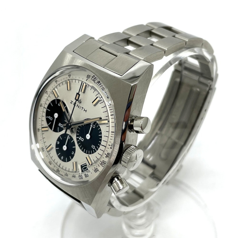 ZENITH 3.L384.400 Lupin the Third 2nd Edition Japan Limited 200 Pieces Revival A384 Chronomaster Watch Stainless Steel Men's Silver — Like New