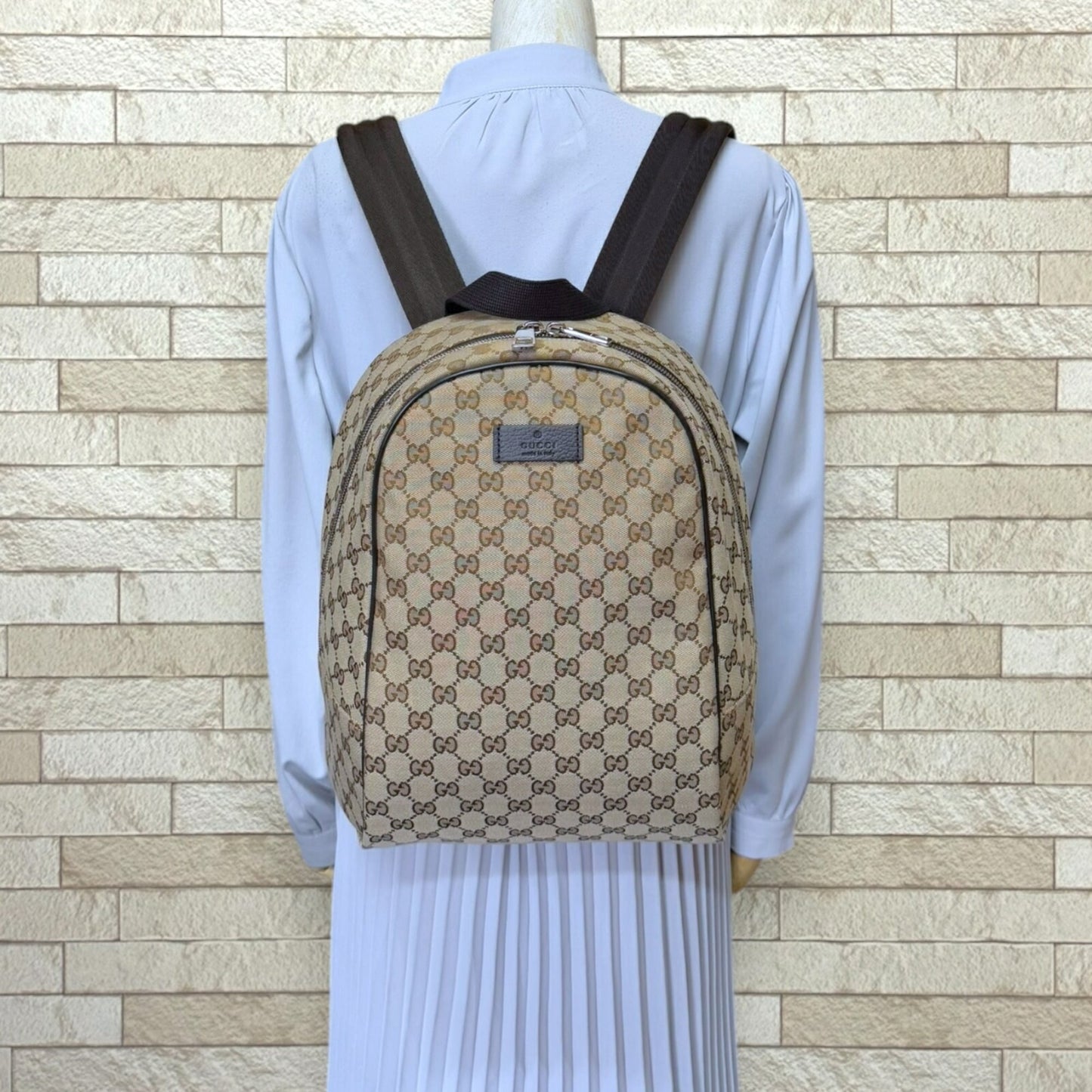 Gucci GG Canvas Backpack/Daypack 449906 Unisex GUCCI