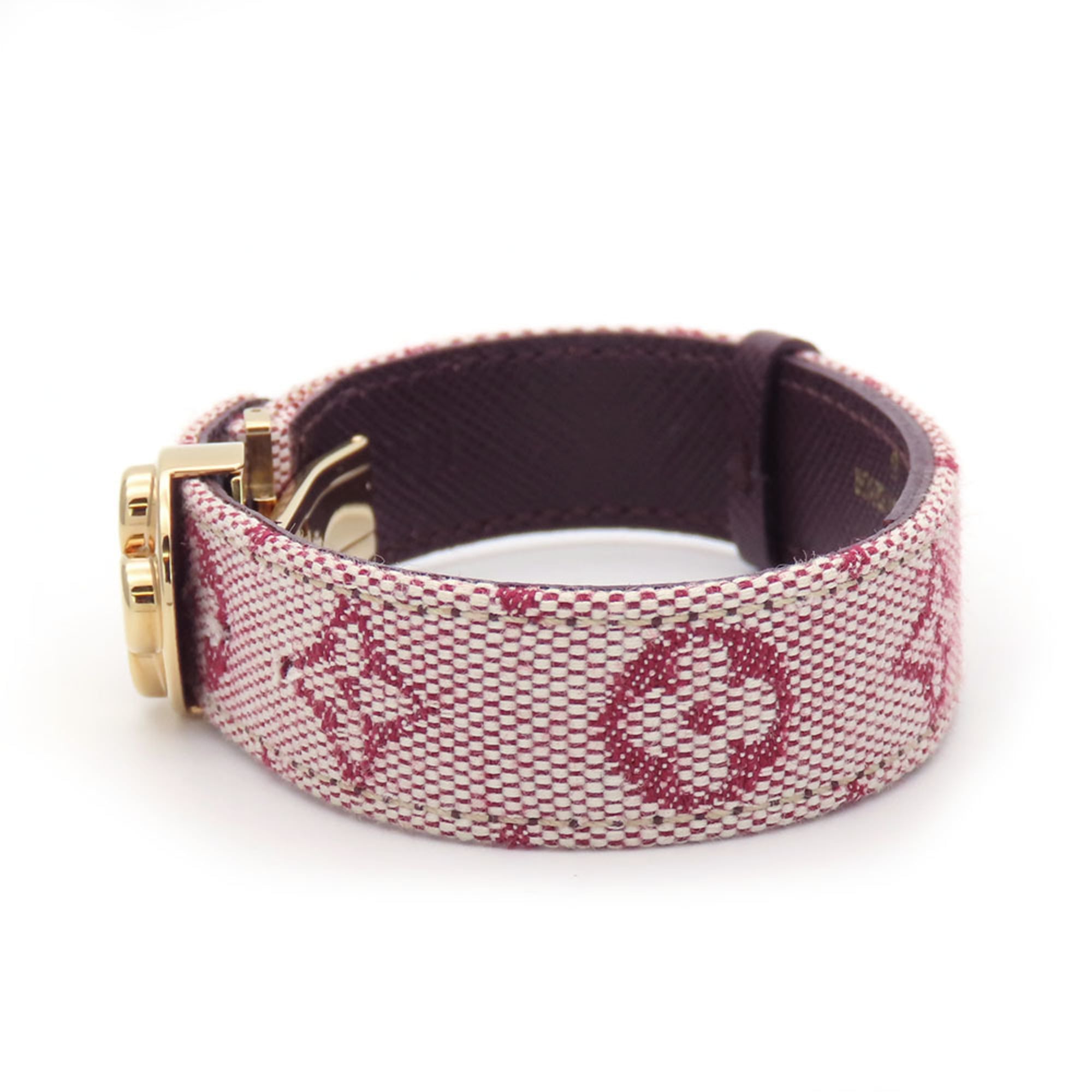 Louis Vuitton Bracelet Good Luck M64459 Monogram Mini Metal Pink Accessory Women's LOUIS VUITTON