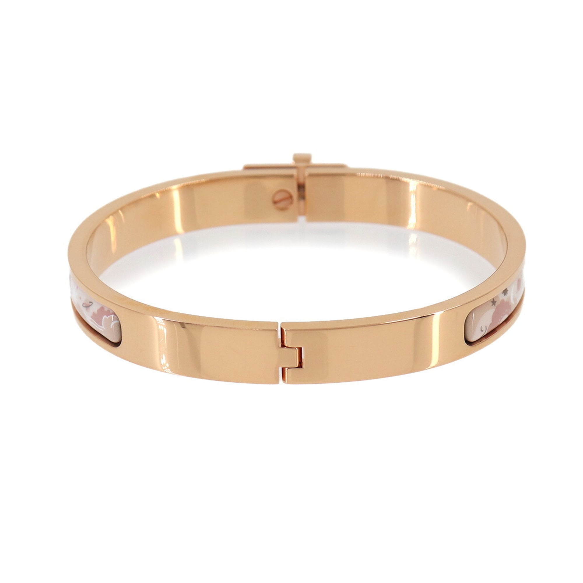 Hermes Mini Clic Kelly PM Bangle White Rose Gold (Kingdom of Helios) — New - Store Return