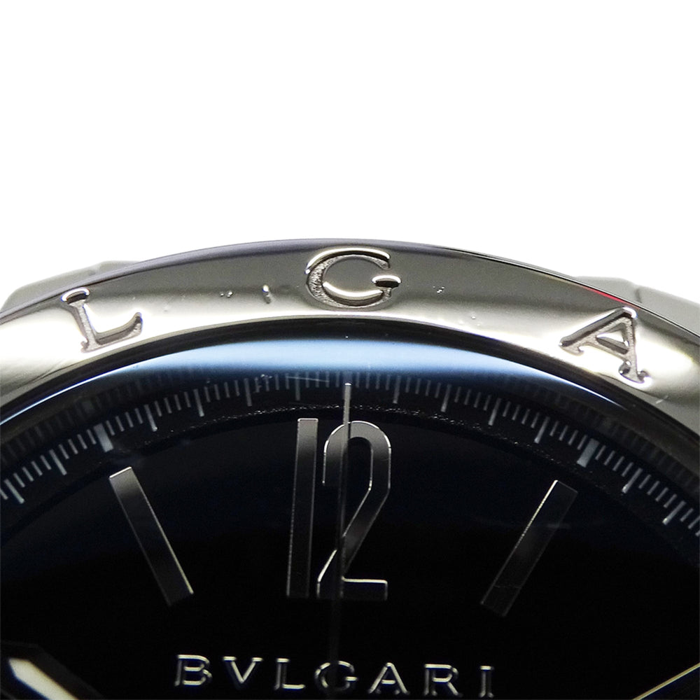 Bulgari BVLGARI Men's Watch, Brand: Chronograph Automatic AT Stainless Steel SS BB41SCH Silver Black — Good