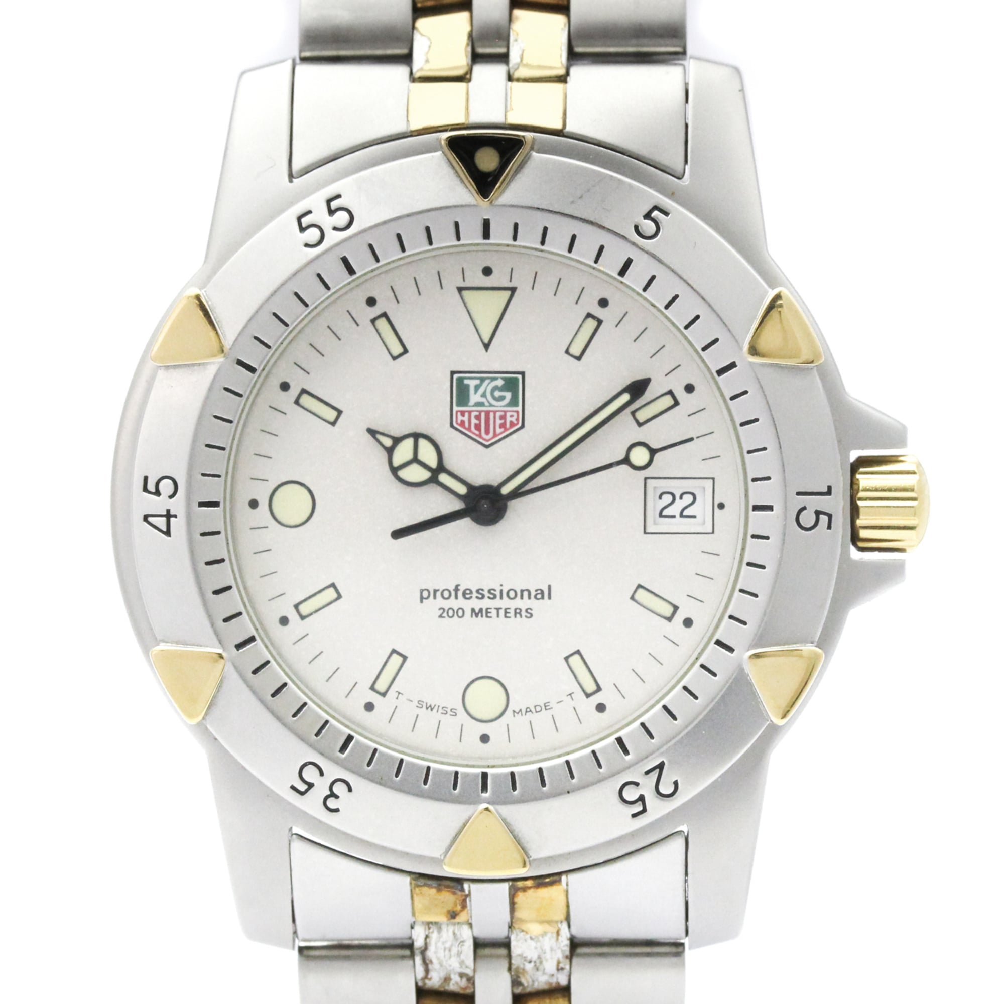 TAG HEUER 1500 Professional Gold Plated Steel Quartz Mens Watch 955.706G — Good