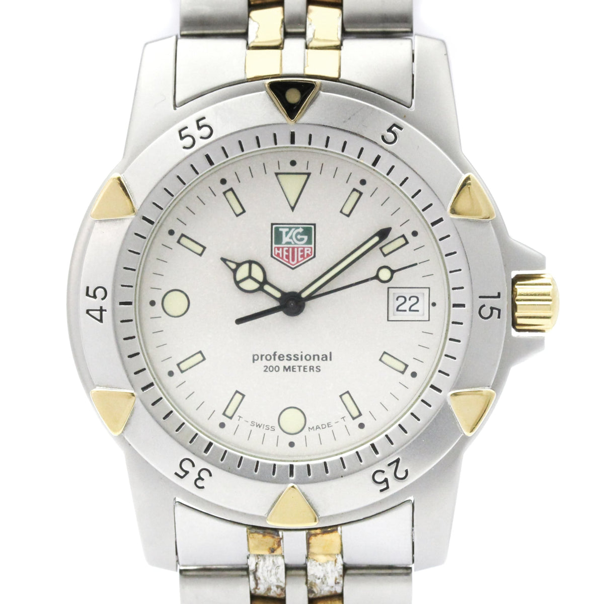 TAG HEUER 1500 Professional Gold Plated Steel Quartz Mens Watch 955.706G — Good