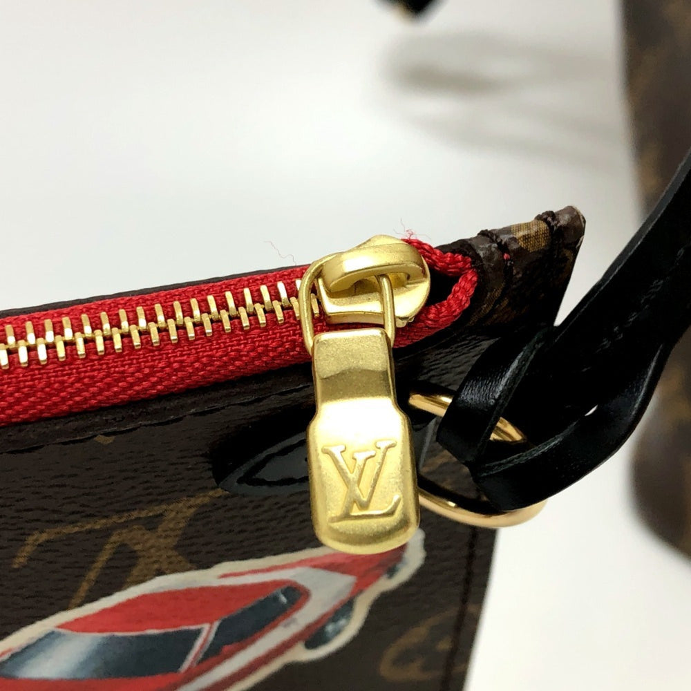 LOUIS VUITTON Louis Vuitton M42844 World Tour Neverfull MM Tote Bag Handbag Monogram Macassar Canvas Women's Brown Similar — Like New