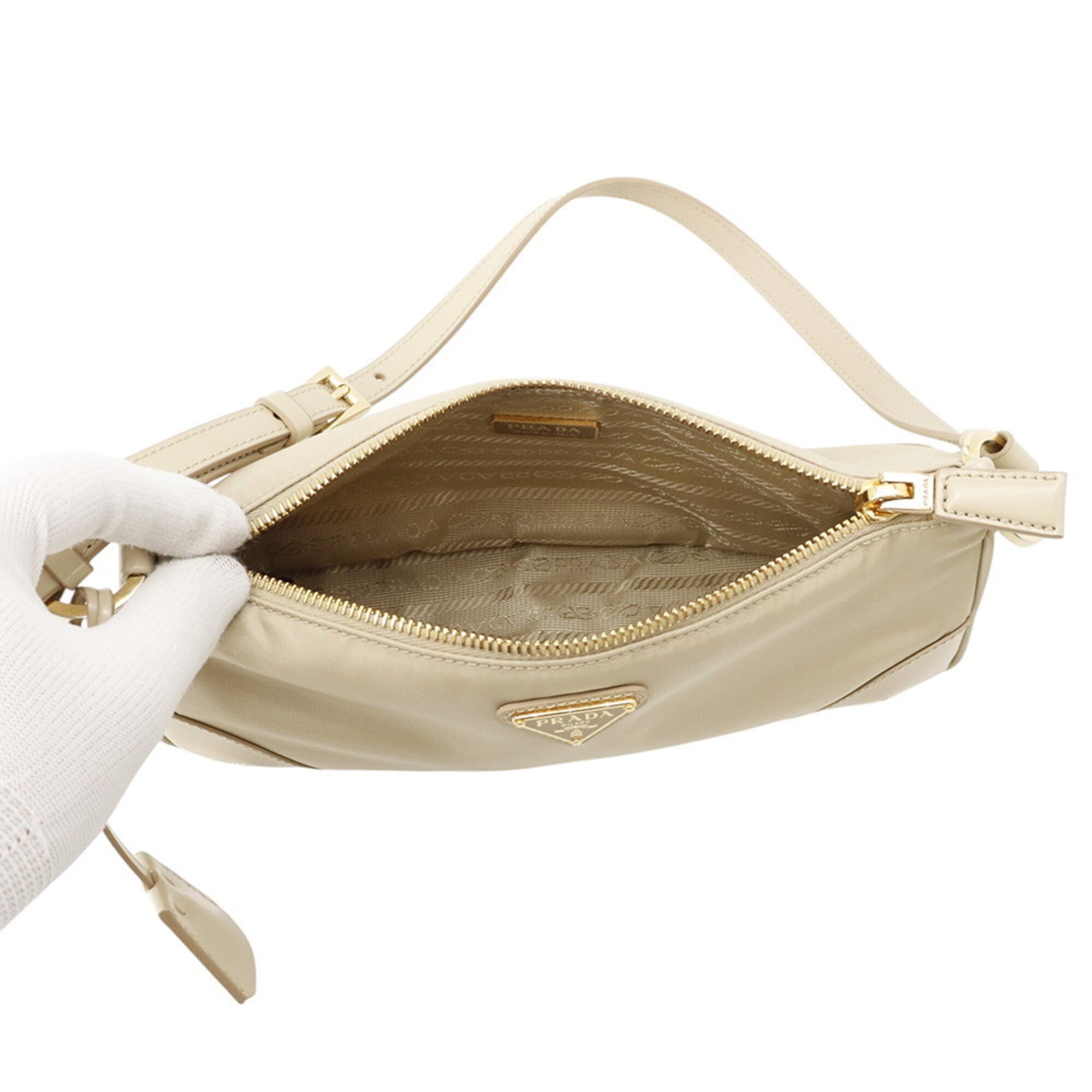 Prada Shoulder Bag Triangle Nylon 1BC201 PRADA Handbag Women's — Like New