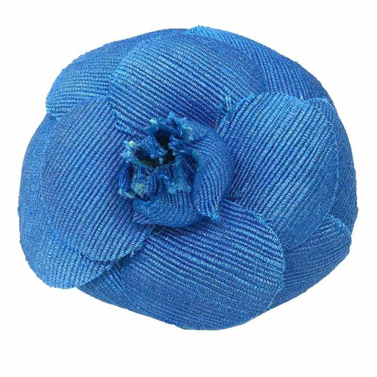 CHANEL Camellia Corsage Brooch Blue Chanel Women's