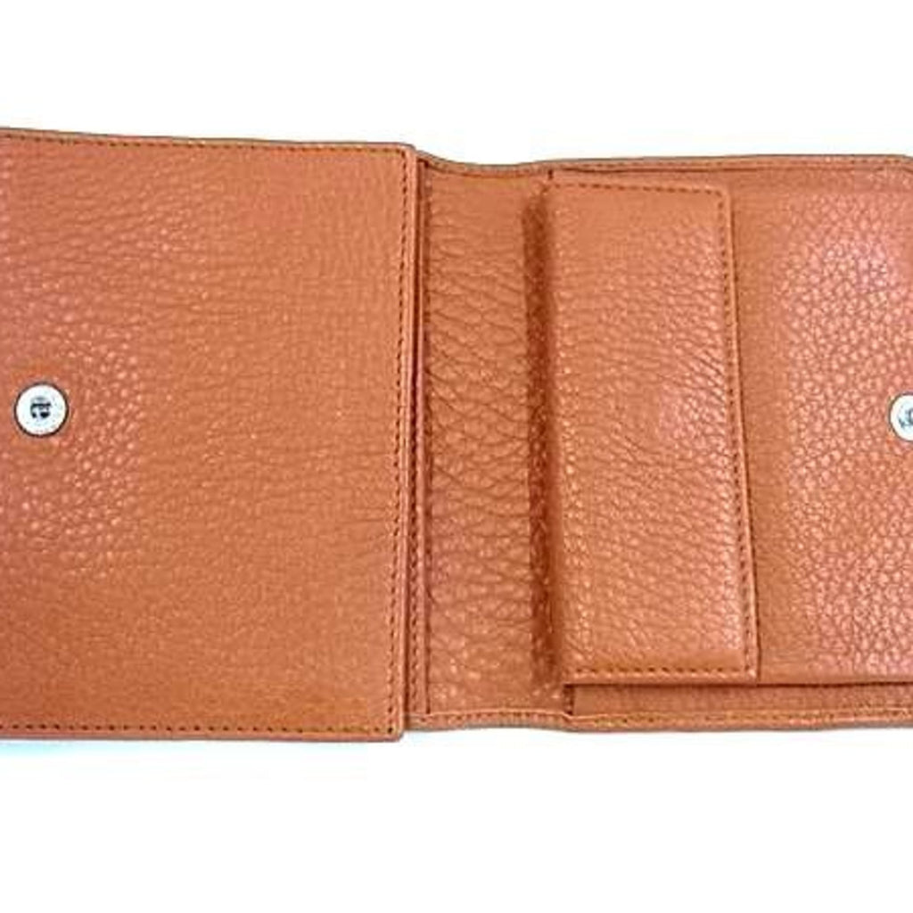 PRADA Prada Wallet 1M0176 Brown Leather Women's Tri-fold