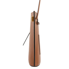 LOEWE Anagram Dice Pocket Leather Shoulder Bag 062304 Brown Women's — Like New