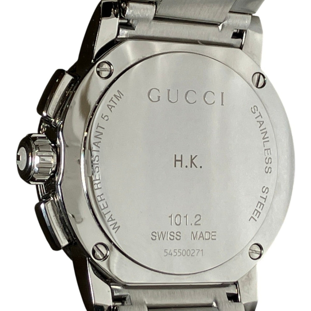 Gucci G-Chrono watch, total weight 170.8g, stainless steel, quartz movement, black dial, 101.2 — Very Good
