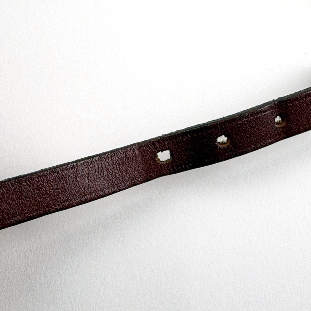 Hermes Hermès API 3 Bracelet, 3- or 4-Strand Leather Silver Brown, Women's