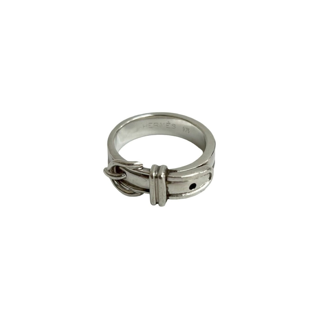 HERMES Santur Silver 925 Ring, Size 9, Women's Jewelry, Silver, 14312