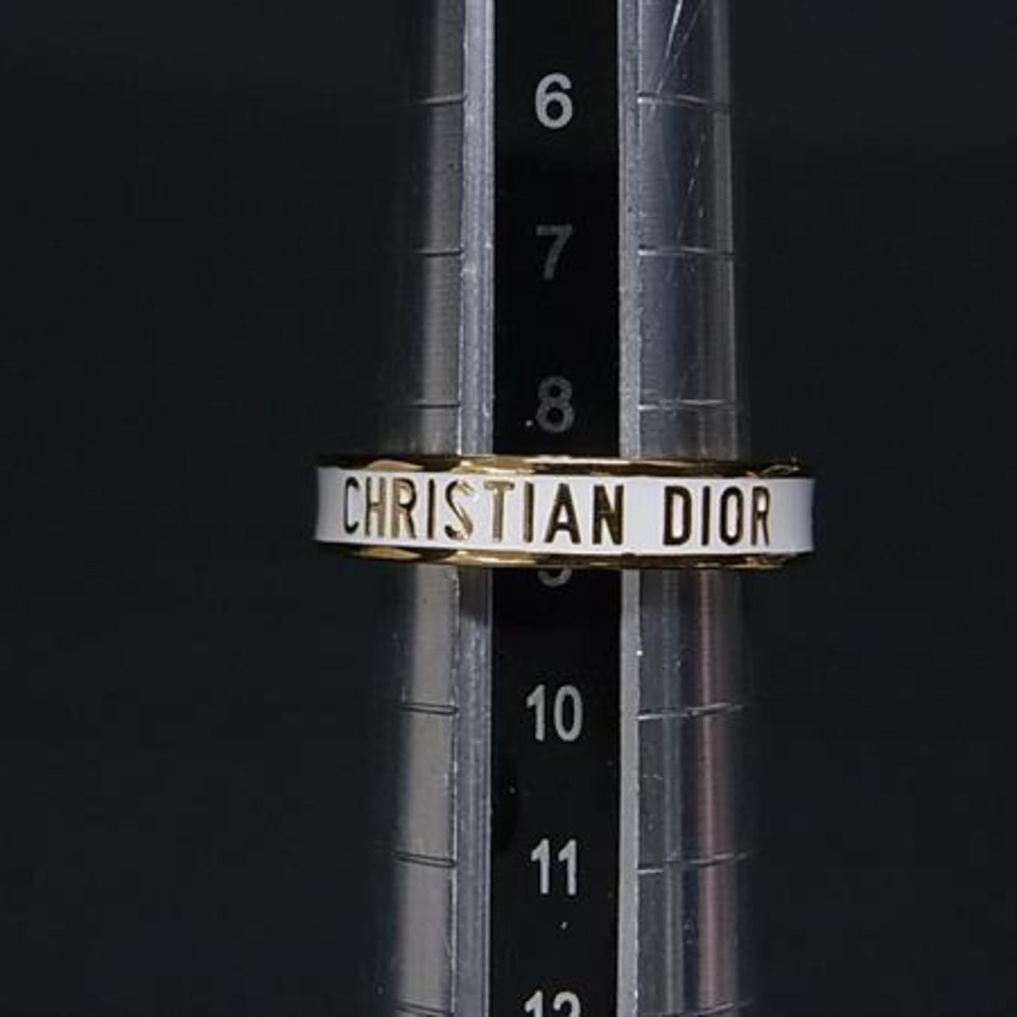 Christian Dior Night Code Ring in Gold and White Metal with Rhinestones for Women