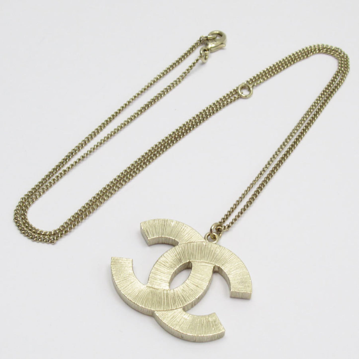 CHANEL Coco Mark Metal Gold Necklace for Women t19383f
