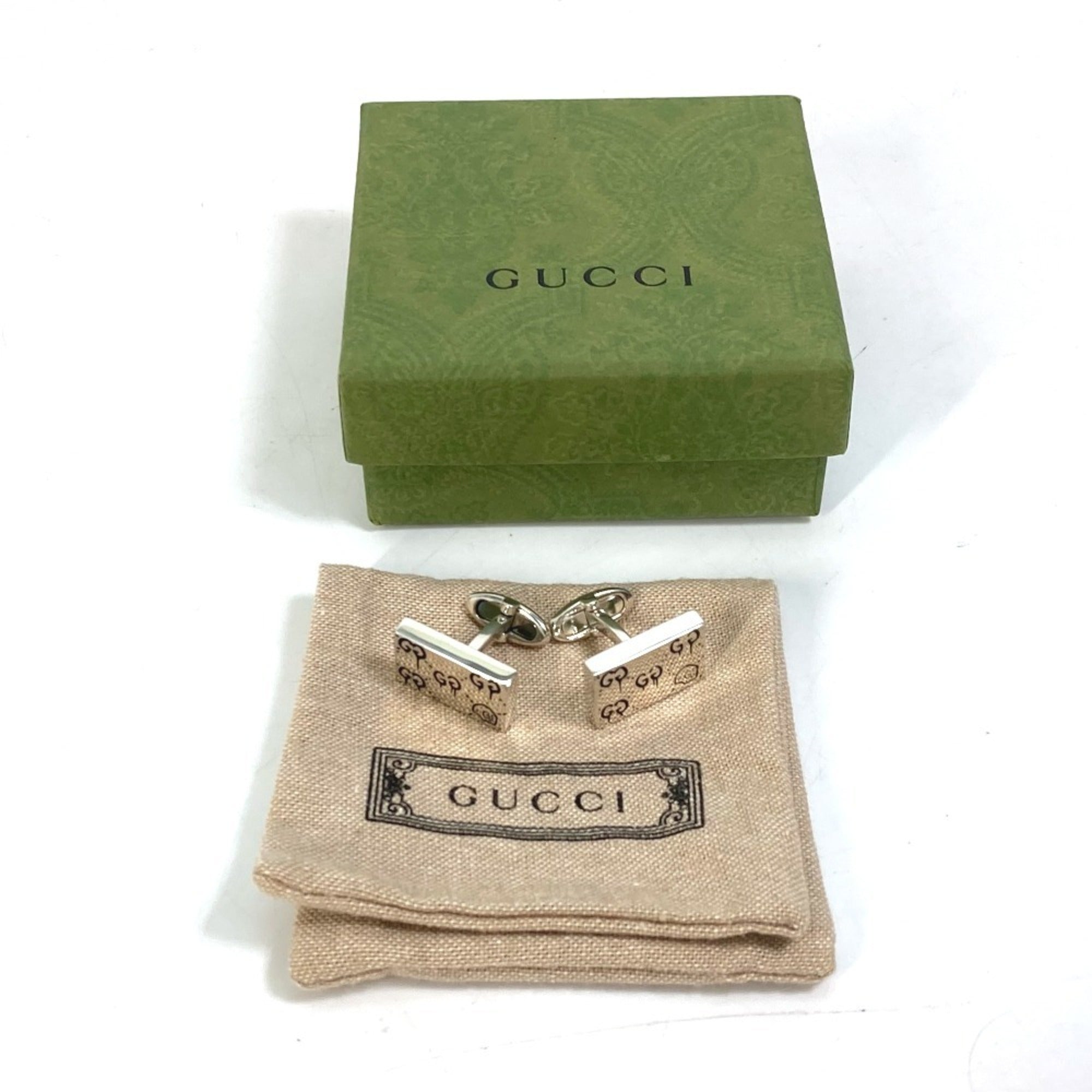 GUCCI 457224 Ghost Cufflinks SV925 Men's Silver — Like New