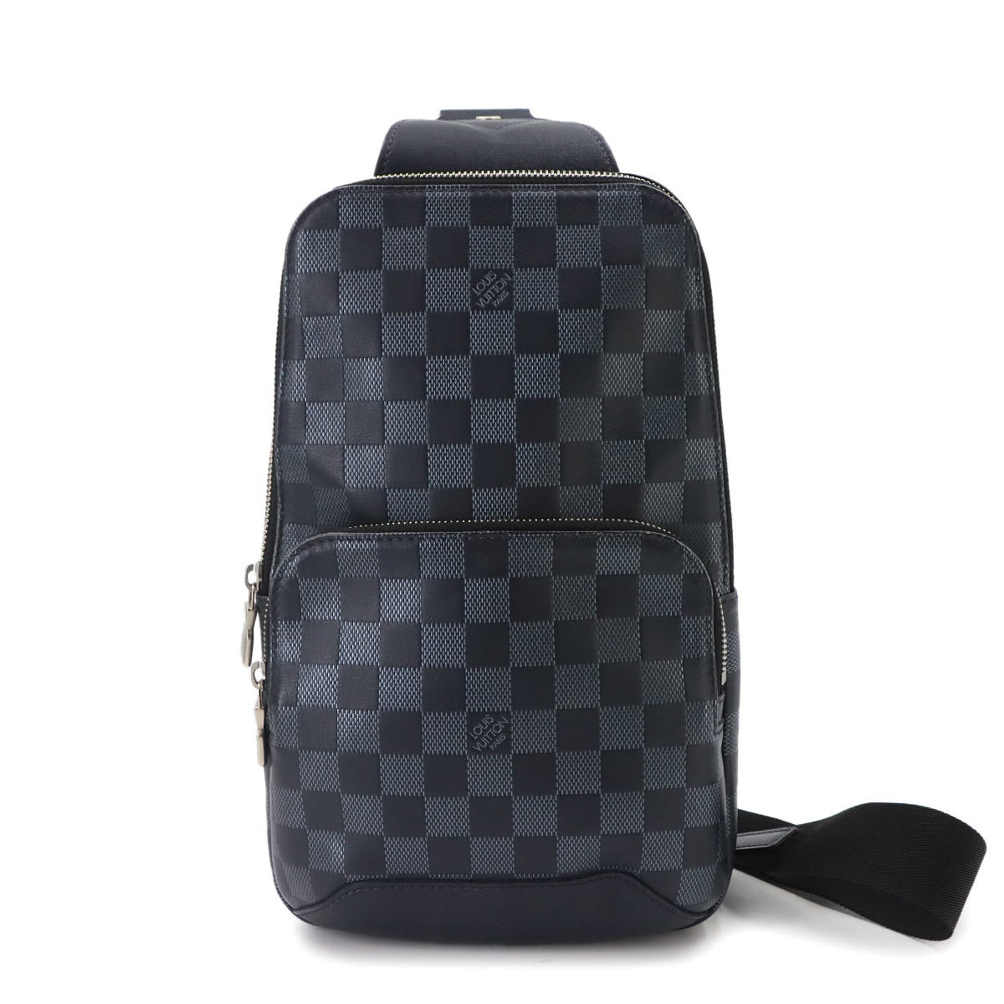 Louis Vuitton Damier Infini Avenue Sling Handbag, Navy, N40303 — Like New