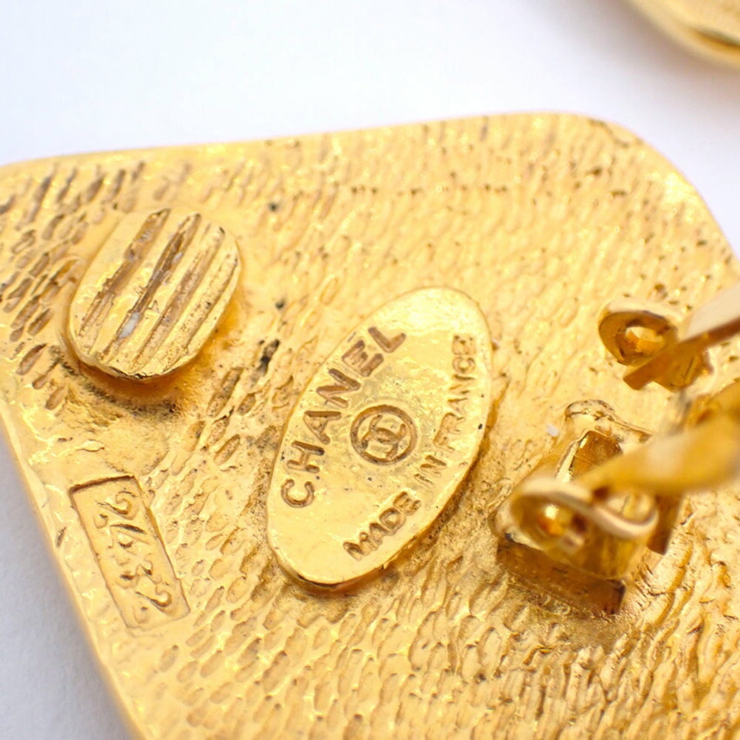 CHANEL Chanel 925 Square Earrings