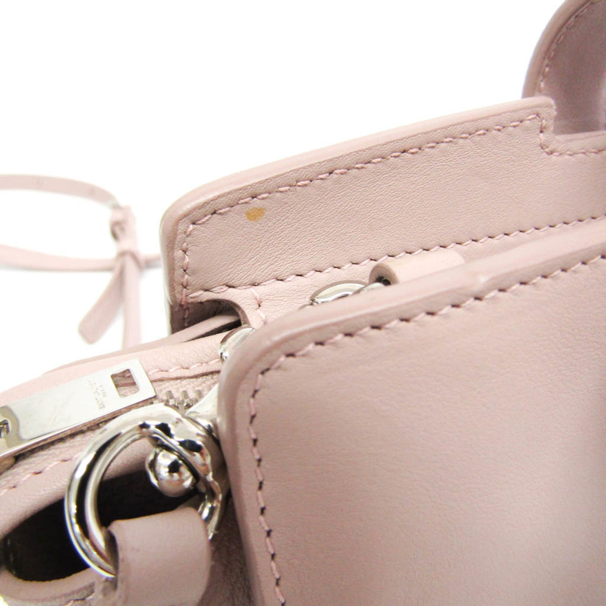 Yves Saint Laurent Toyca Bus 452322 Women's Leather Shoulder Bag Pink Beige — Like New