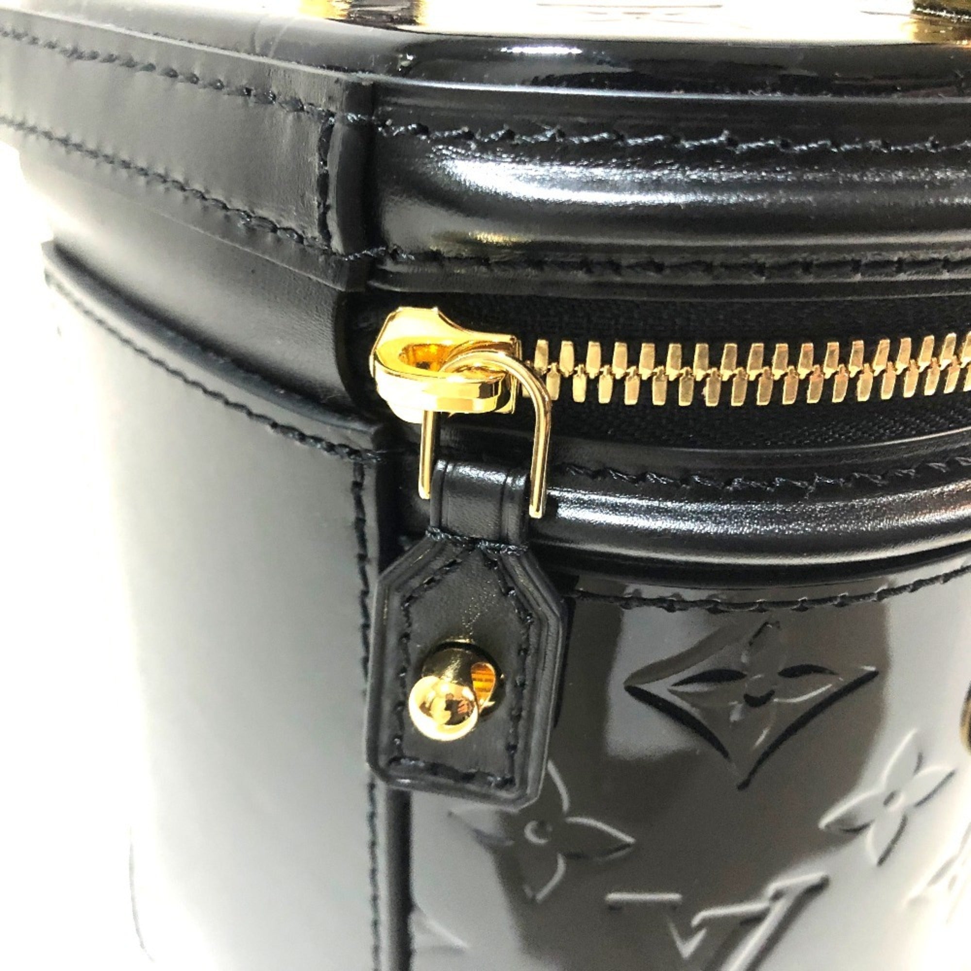 LOUIS VUITTON M53997 Monogram Vernis Cannes PM Handbag Women's Noir Black — New - Store Return