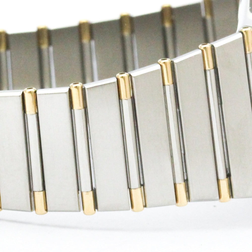 OMEGA Constellation 18K Gold Steel Quartz Mens Watch 396.1080 Polished — Very Good
