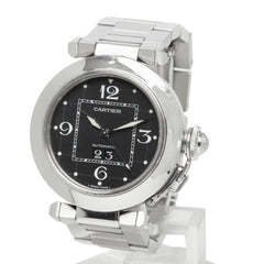 Cartier Pasha C Big Date Watch W31053M7 Automatic (with manual winding) Black Dial Stainless Steel Ladies CARTIER — Good