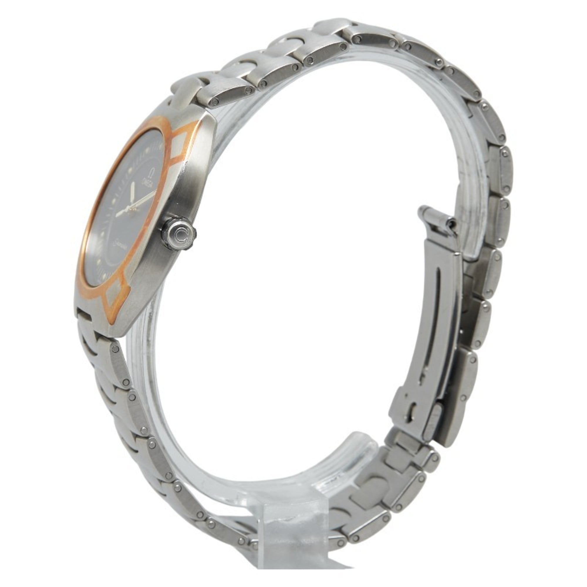 OMEGA Seamaster Polaris Watch Quartz Grey Dial Stainless Steel Men's — Good