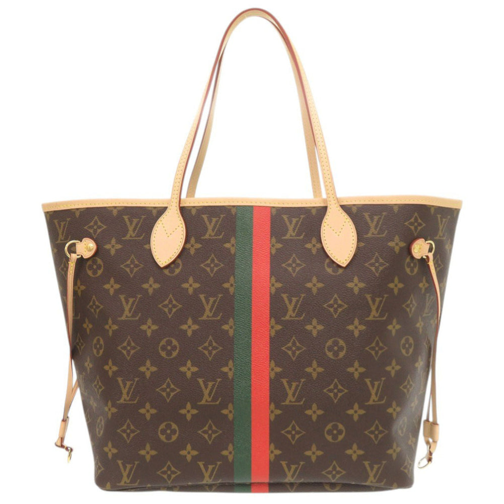 Like New Louis Vuitton Neverfull MM Handbag with Pouch, Monogram Light Blue Tote Bag LV 0819LOUIS VUITTON — Like New