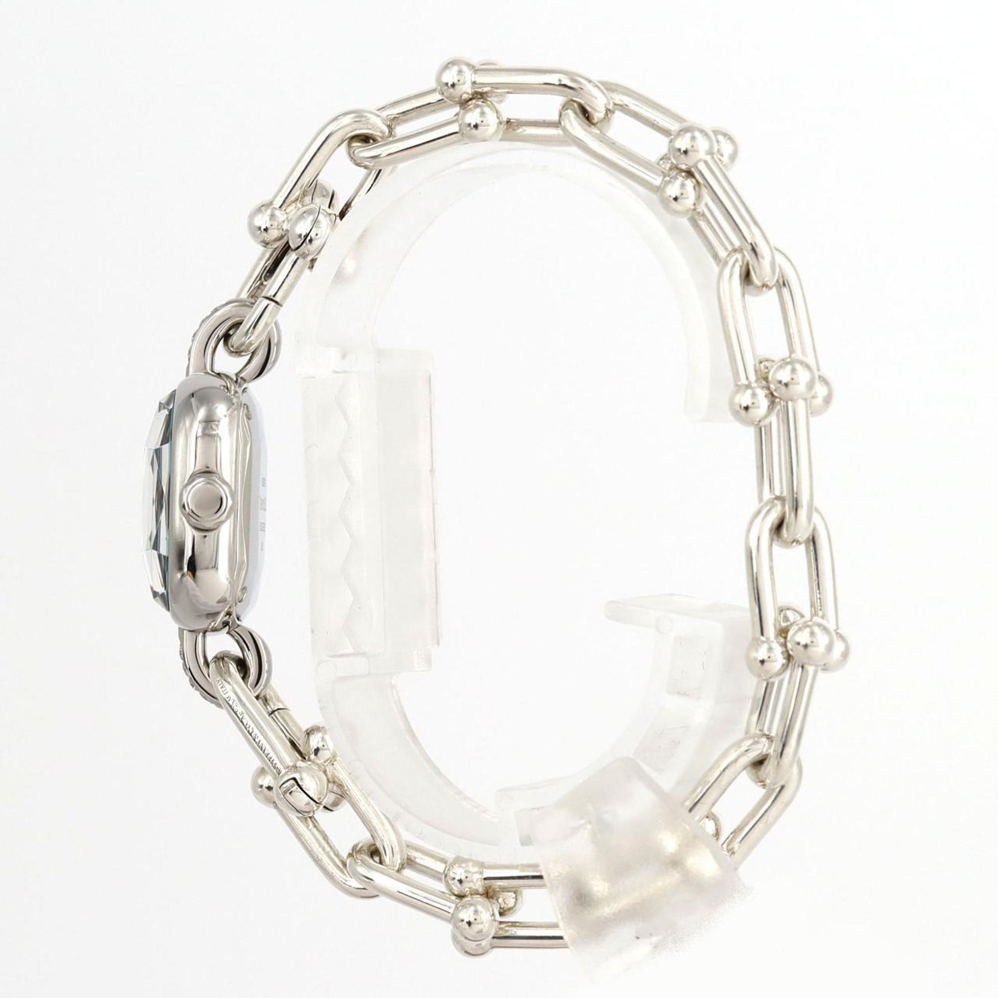 Tiffany Hardware Lug D Bracelet Large Size 73331277 Stainless Steel Quartz Watch