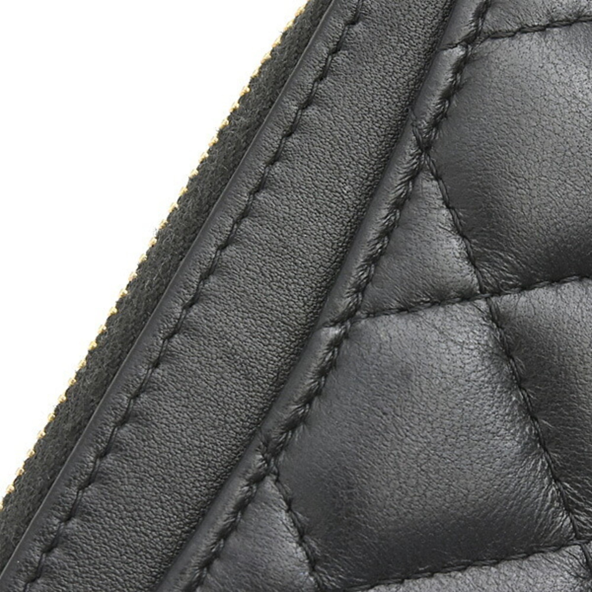 Chanel Women's Matelasse Wallet, Coin Case, Card Random Black Lambskin, CHANEL AP0216