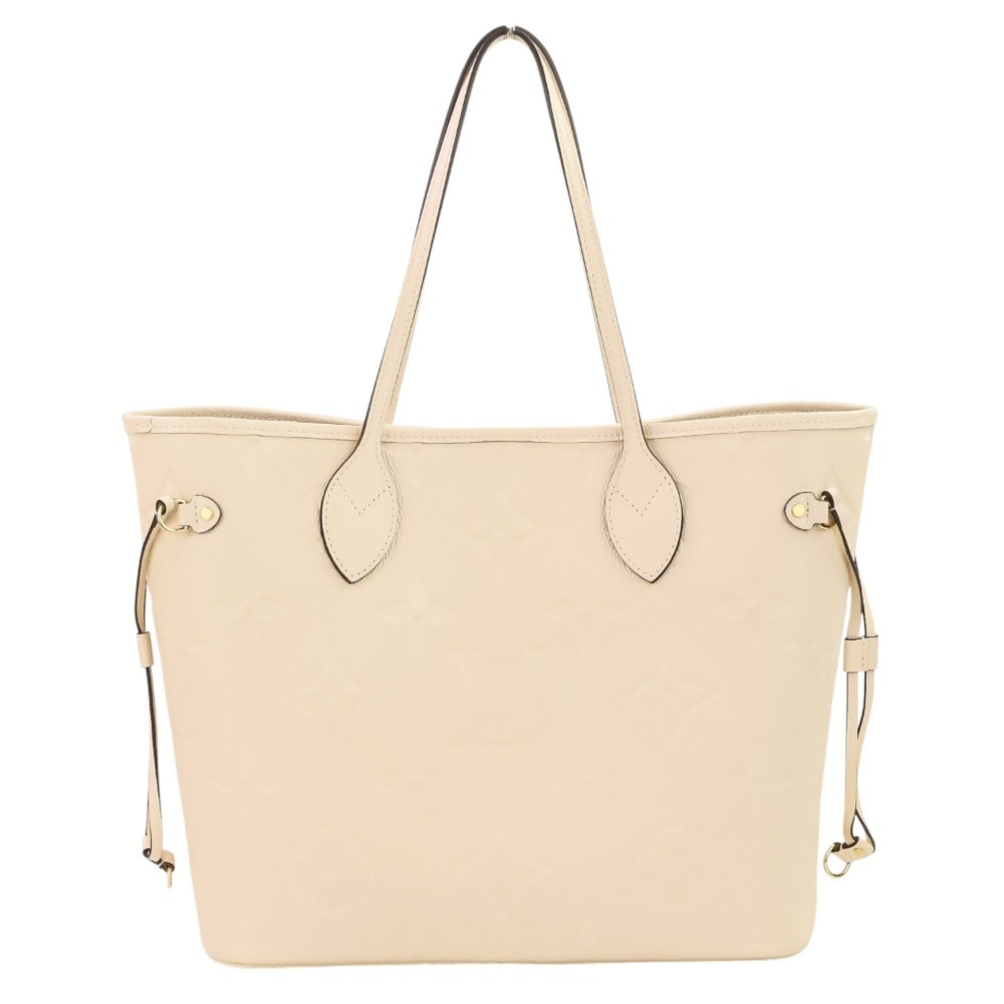 LOUIS VUITTON Monogram Empreinte Neverfull MM Tote Bag M46676 Crème Women's — Like New