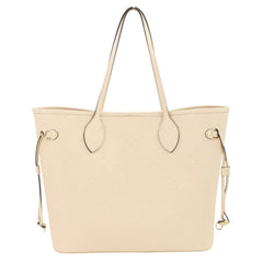 LOUIS VUITTON Monogram Empreinte Neverfull MM Tote Bag M46676 Crème Women's — Like New