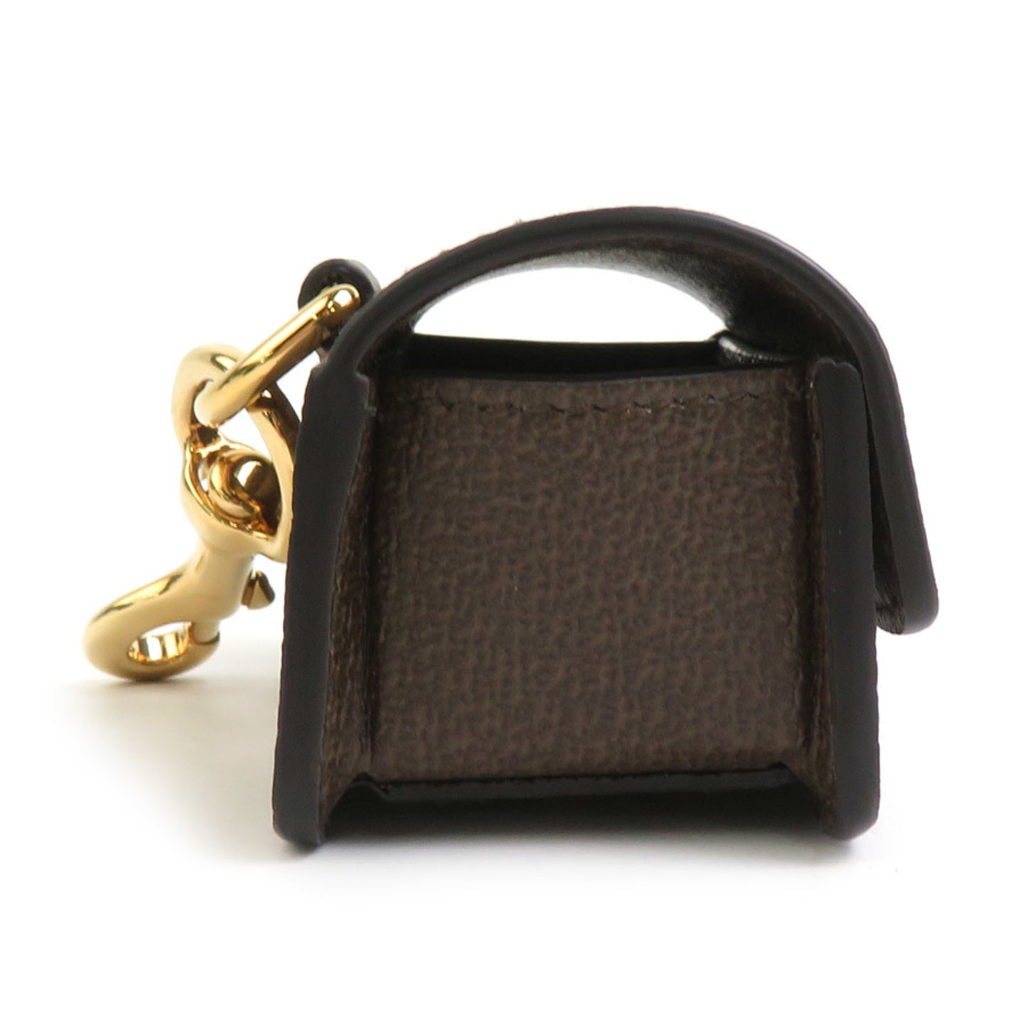 GUCCI Bag Charm Etiquette Holder Leather Brown Men's Women's 692956 h31307g