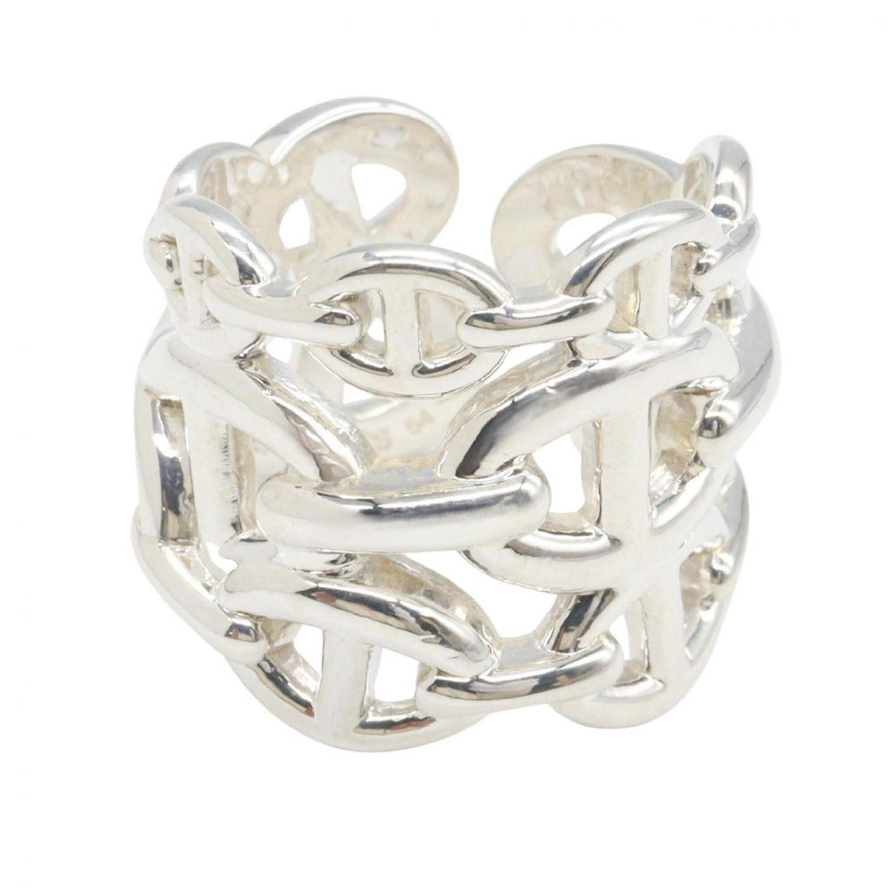 Hermes Chaine d'Ancre Enchainée Ring - Sterling Silver 925 Women's — Like New