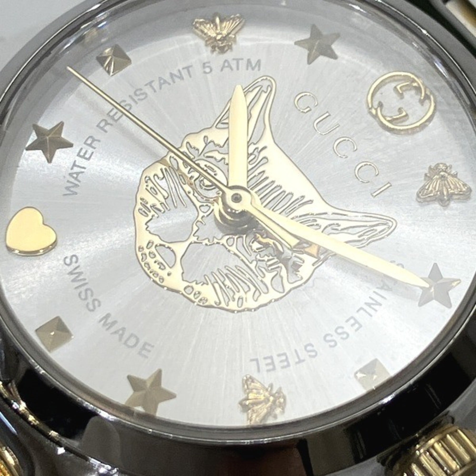 Gucci G-Timeless 126.5 Quartz Cat Head Watch for Women — Good