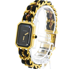 CHANEL Premiere Size L Gold Plated Quartz Ladies Watch H0001 BF582982 — Good