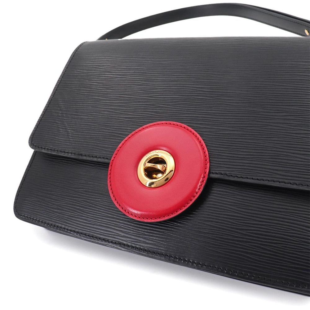 Louis Vuitton Epi Friedland Shoulder Handbag, Leather, Black/Red, M52417, Gold Hardware — Like New