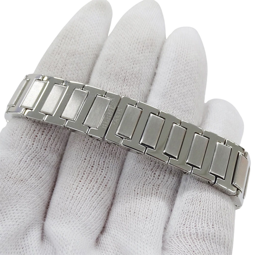 Hermes HERMES Women's Watch, Tandem Shell Quartz, Stainless Steel (SS) TA1.210, Silver, Square, Polished — Good