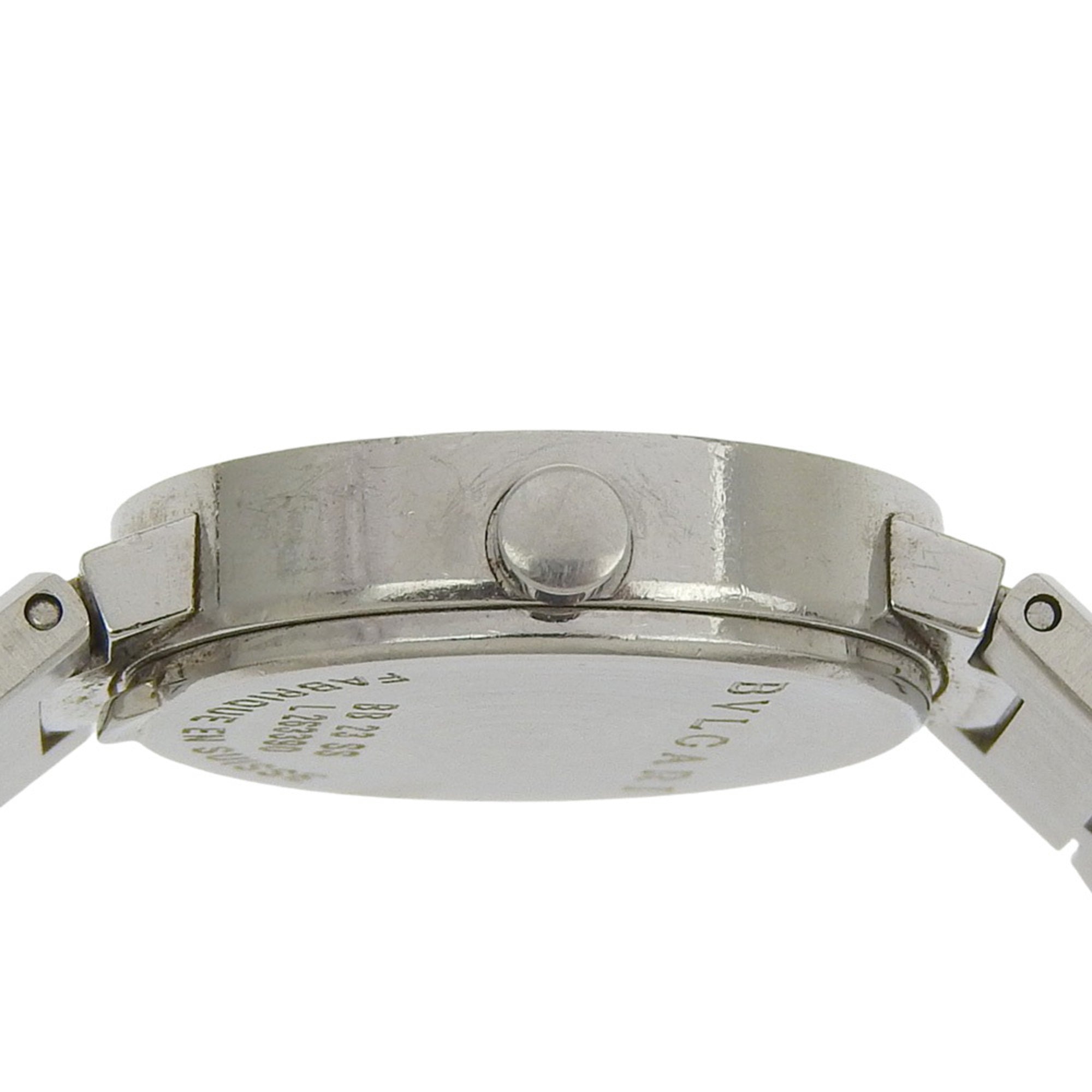 BVLGARI Wristwatch BB23SS Stainless Steel Quartz Analog Display Black Dial Women's — Good