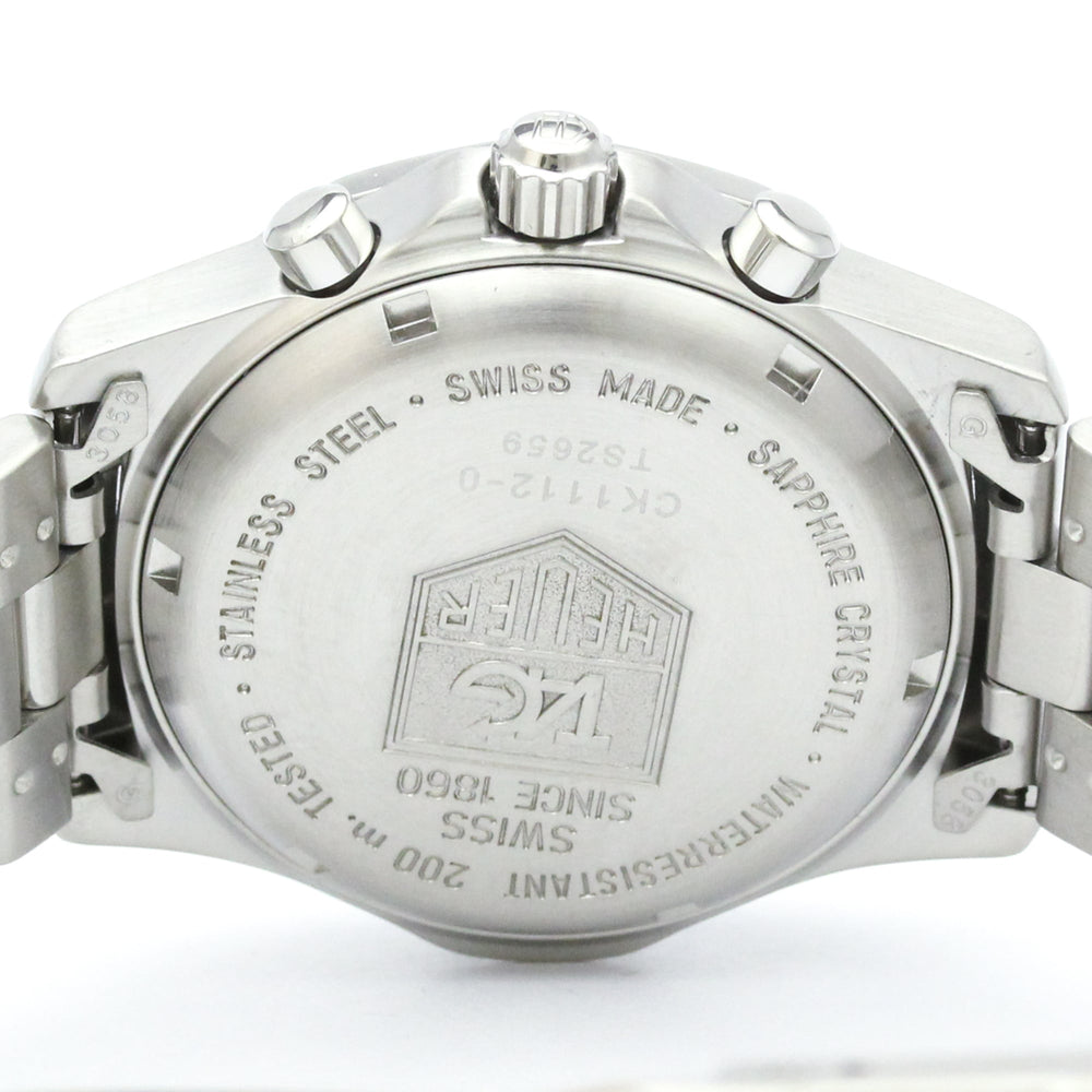 TAG HEUER 2000 Professional Chronograph Mens Watch CK1112 Polished — Very Good