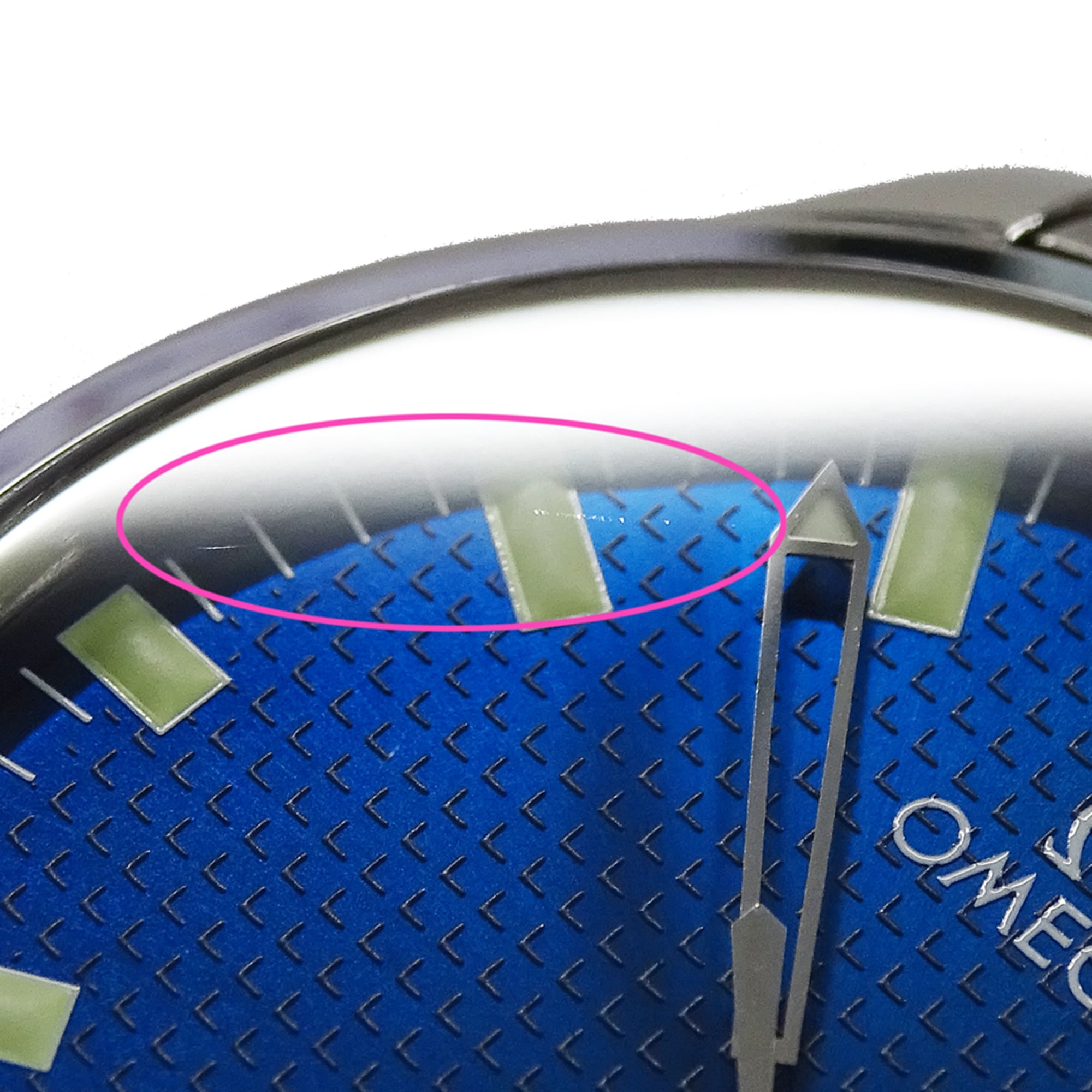 Omega Classic 5203.81 Men's Watch, Brand Name, Date, Automatic Movement, Stainless Steel (SS), Silver & Blue — Good