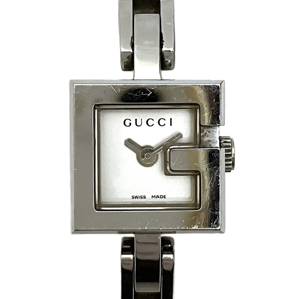 Gucci G-Mini watch, total weight 23.6g, stainless steel, quartz movement, silver dial, 120 — Good