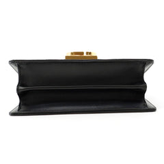 Christian Dior Macro Cannage Ange Mini Calf Leather Handbag M4401UNMZ 2-way Black — Like New