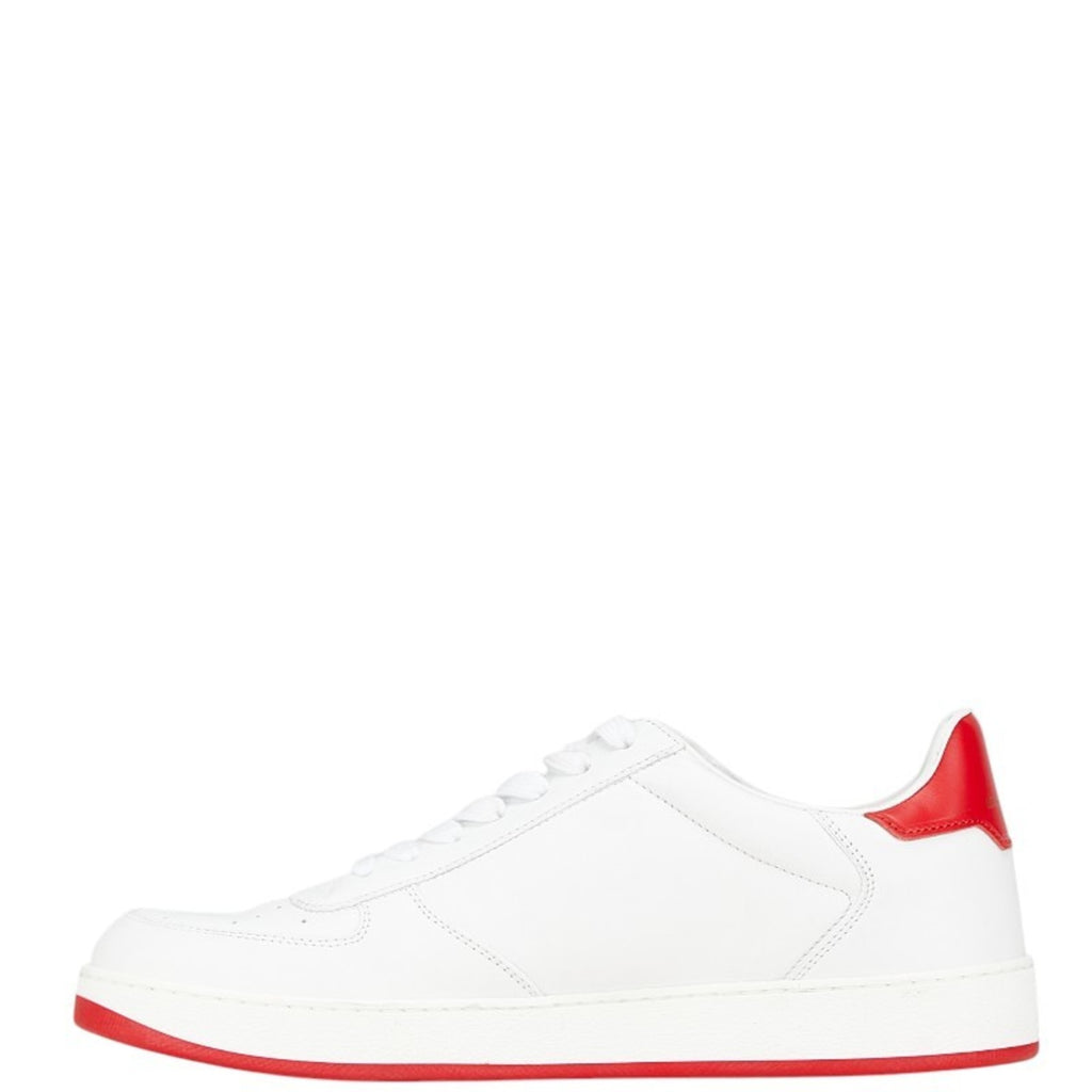 Louis Vuitton Rivoli Line Sneakers Size: 5 1/2 White Red Leather Rubber Women's LOUIS VUITTON