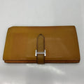 HERMES Bearn Souffle Long Wallet Orange Hermes