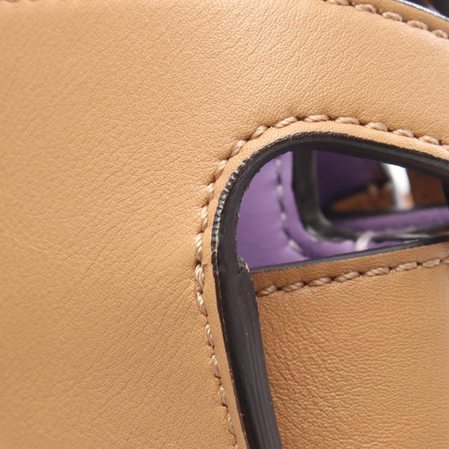 Fendi Peekaboo Essential Handbag, Leather, Women's, Brown