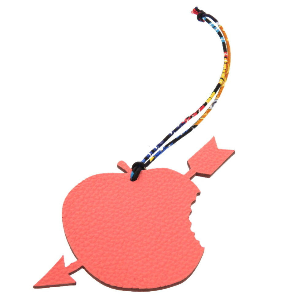 Like new Hermes Petite H Heart Transperce Togo Epsom Pink Bag Charm 0643 HERMES — Like New