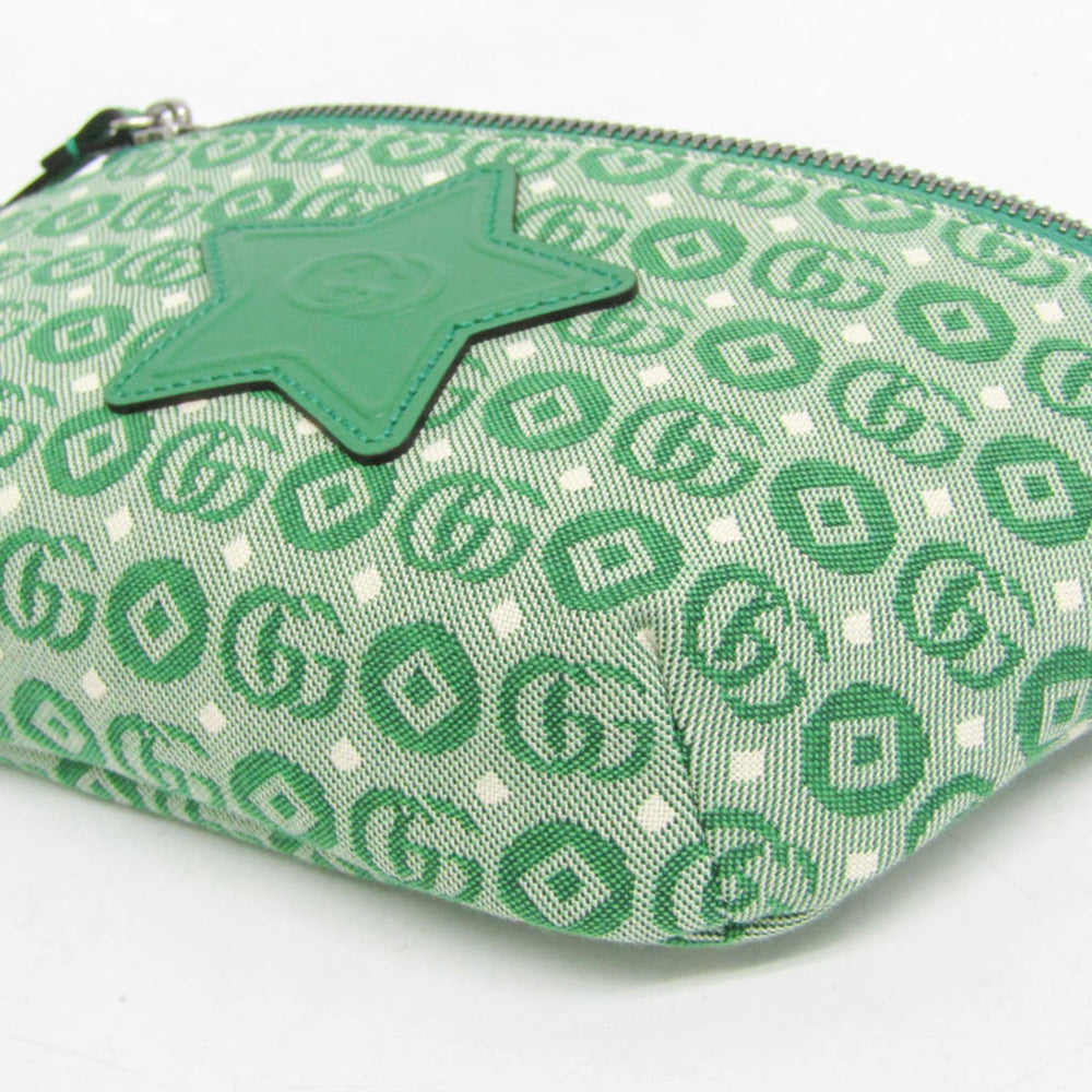 Gucci Interlocking G Childrens Belt Bag 502095 Boys,Girls Canvas Fanny Pack Green — Like New