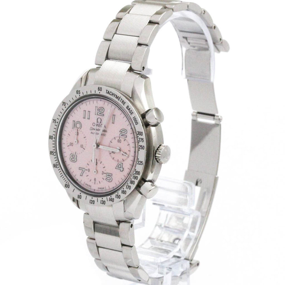 OMEGA Speedmaster Automatic Pink MOP Dial Steel Watch 3502.78 Polished — Very Good
