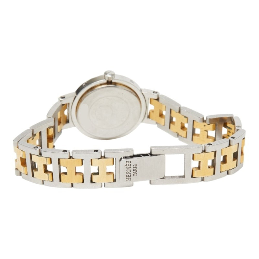 Hermes Clipper watch CL3.240 quartz beige dial stainless steel women's HERMES — Good